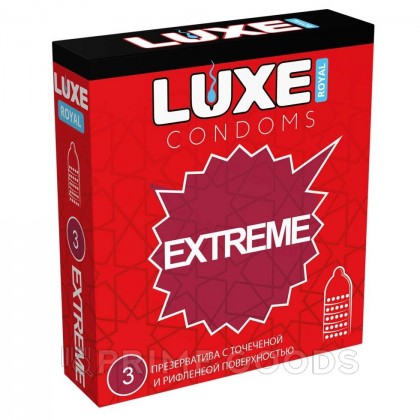 Презервативы LUXE ROYAL EXTREME с точечной и рифленой поверхностью 3 шт. от sex shop primegoods
