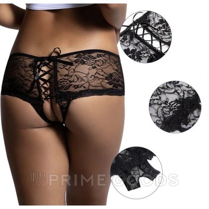Трусики с завязками и открытым доступом (М) от sex shop primegoods фото 7
