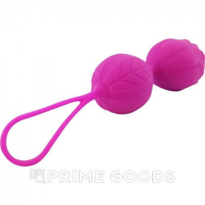 Силиконовые вагинальные шарики фиолетовые  Lealso (15,5*3,6) от sex shop primegoods