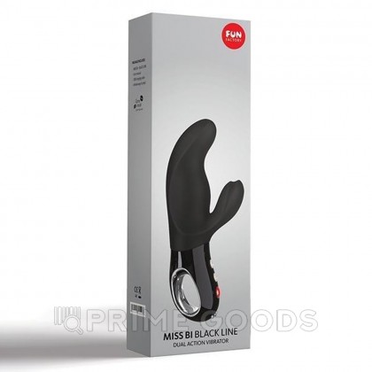 Кролик-вибратор Miss Bi (черный) от sex shop primegoods фото 9