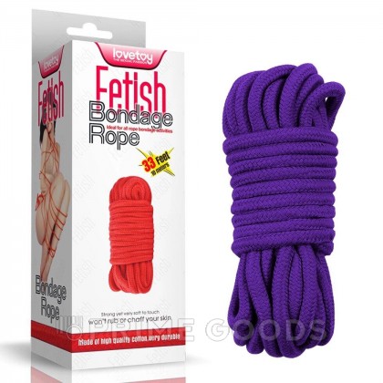 Верёвка для бондажа (10 м., фиолетовая) от sex shop primegoods