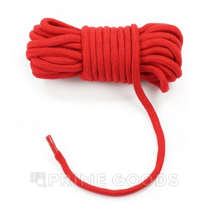 Верёвка для бондажа (10 м., красная) от sex shop primegoods фото 5