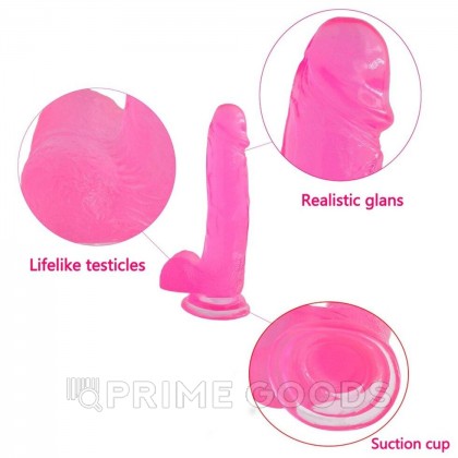 Фаллоимитатор Crystal Dildo Large (20*4,1) розовый от sex shop primegoods фото 8