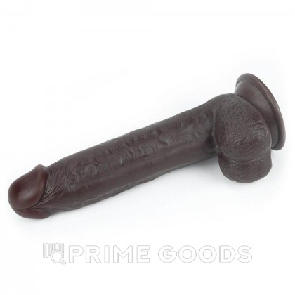 Фаллоимитатор с двойным покрытием Black (24*4,4) от sex shop primegoods фото 10