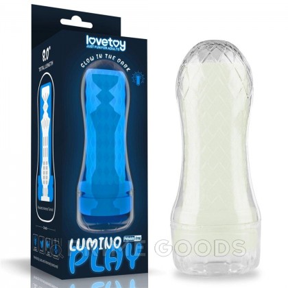 Мастурбатор мужской Lovetoy Pocketed Lumino Play, светящийся, 20,5х8 см от sex shop primegoods