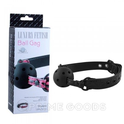Кляп-шарик BALL GAG (чёрный) от sex shop primegoods