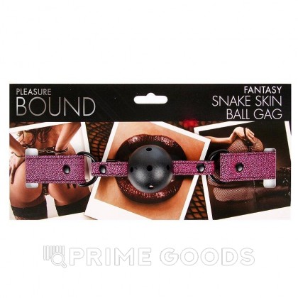 Кляп-шарик для рта Pleasure bound (розовый) от sex shop primegoods фото 3
