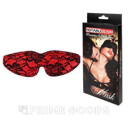 Маска на глаза NoTabu (красный) от sex shop primegoods фото 3