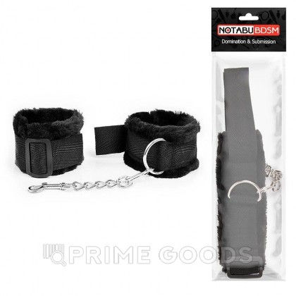 Оковы на цепочке NoTabu чёрные от sex shop primegoods фото 3