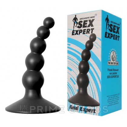 Анальная втулка с шариками «Anal Expert» (8,5*2,4) от sex shop primegoods