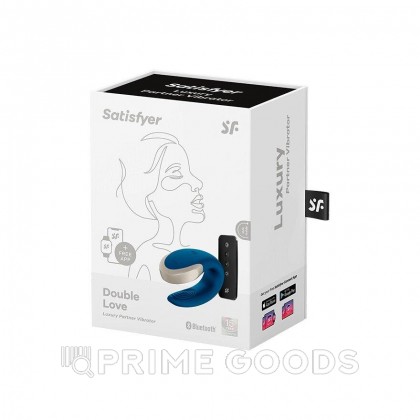 Смарт вибратор для пар Satisfyer Double Love blue от sex shop primegoods фото 4