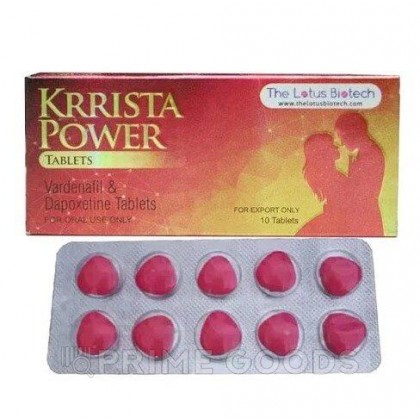 Мужской препарат Krrista Power (Vardenafil & Dapoxetine) 10 таб. от sex shop primegoods