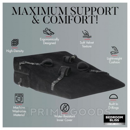 Подушка для секса с наручниками Bedroom bliss от sex shop primegoods фото 7