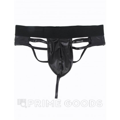 Стринги мужские черные с ремешками (размер S) от sex shop primegoods фото 7