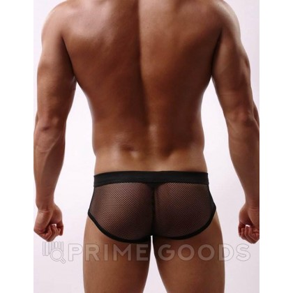 Плавки мужские черные в сетку (размер M) от sex shop primegoods фото 8