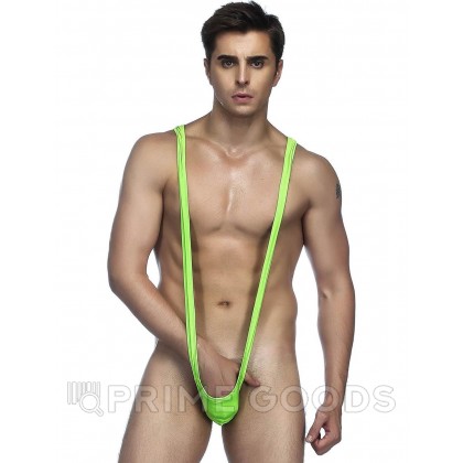 Слингшот-бикини мужской зеленый (размер S) от sex shop primegoods
