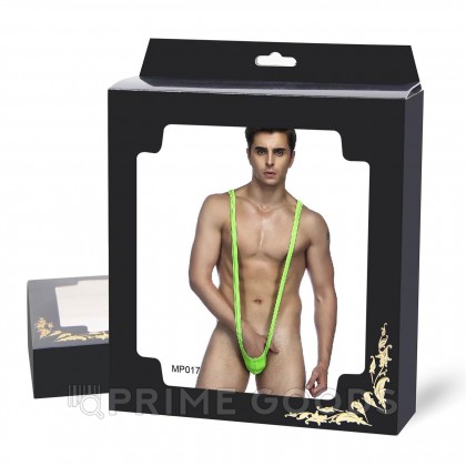 Слингшот-бикини мужской зеленый (размер S) от sex shop primegoods фото 2