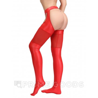 Сексуальные чулки под кожу красные от sex shop primegoods фото 8