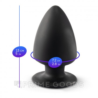 Анальный плаг черный  MODEL 1 от SILEXD (L: 13*7,2 см.) от sex shop primegoods фото 3