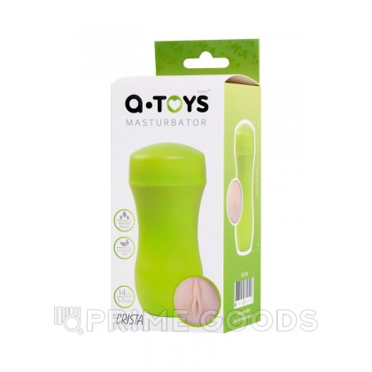 Мастурбатор TOYFA  A-Toys Crista (вагина, зеленый/телесный) от sex shop primegoods фото 2