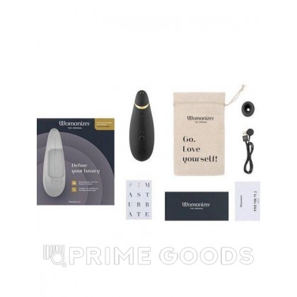 Бесконтактный клиторальный стимулятор Womanizer Premium 2 черный от sex shop primegoods фото 3