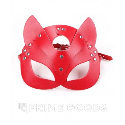 Эротическая маска с ушками, цвет красный от sex shop primegoods