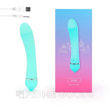 ВИБРОМАССАЖЁР LeiLei бирюзовый (15*3,2) от sex shop primegoods