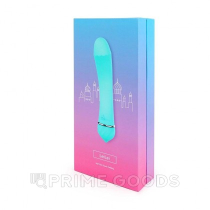 ВИБРОМАССАЖЁР LeiLei бирюзовый (15*3,2) от sex shop primegoods фото 2