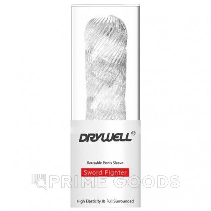 Многоразовая насадка для увеличения пениса - DryWell Sword Fighter от sex shop primegoods