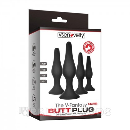 Набор анальных пробок V-fANTASY (4 шт.) от sex shop primegoods