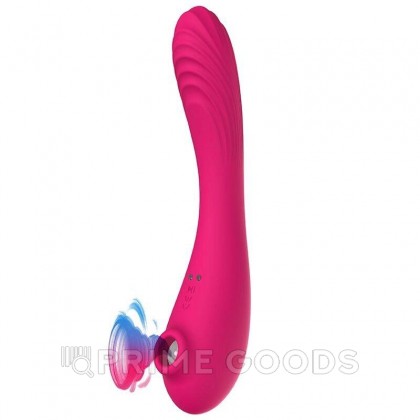 Сгибаемый вибратор с воздушной стимуляцией и подогревом от sex shop primegoods фото 4