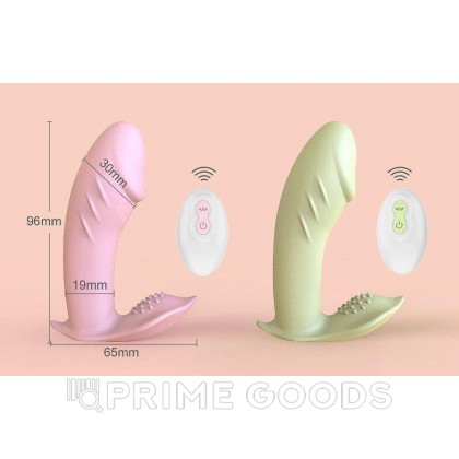 Стимулятор точки G с пультом ДУ зеленый от sex shop primegoods фото 2