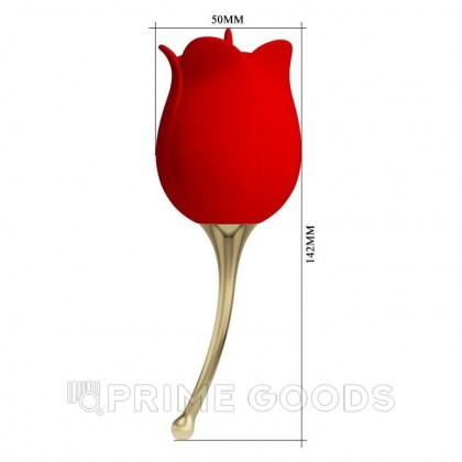 Клиторальный стимулятор с вибрацией Rose lover от sex shop primegoods фото 7