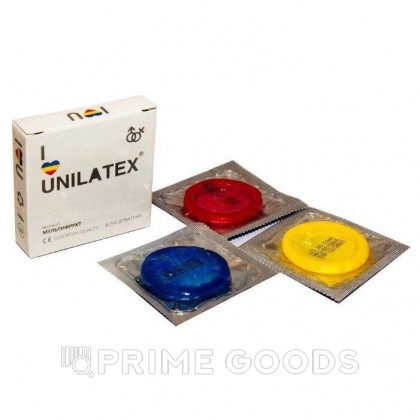 Презервативы Unilatex Multifruits/ароматизированные, 3 шт от sex shop primegoods фото 4