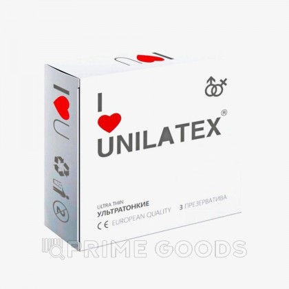 Презервативы Unilatex UltraThin/ультратонкие, 3 шт от sex shop primegoods