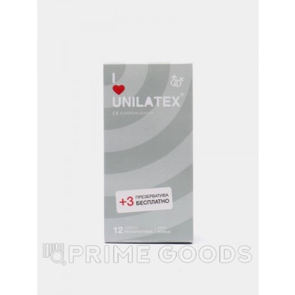 Презервативы Unilatex Ribbed/ребристые, 12 шт. + 3 шт. в подарок от sex shop primegoods