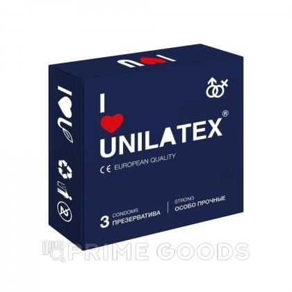Презервативы Unilatex Extra Strong/особо прочные, 3 шт. от sex shop primegoods
