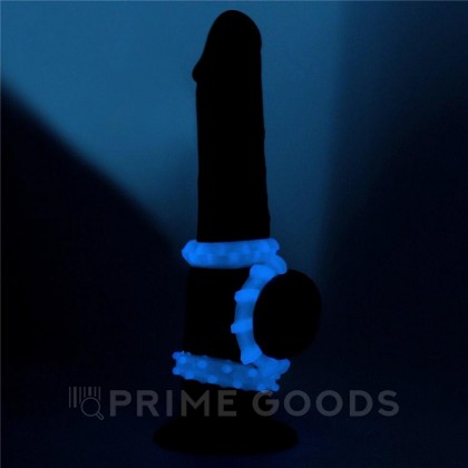 Набор эрекционных колец 3 шт. Lumino Play Penis (светятся в темноте) от sex shop primegoods фото 3