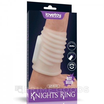 Насадка на пенис с вибрацией Spiral Knights Ring (10*3,6) от sex shop primegoods