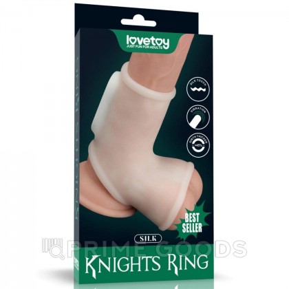 Насадка на пенис с вибрацией Silk Knights Ring (12*2,8) от sex shop primegoods