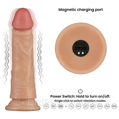 Вибратор реалистик Lovetoy Power Basics (16,5*4 см) от sex shop primegoods фото 3