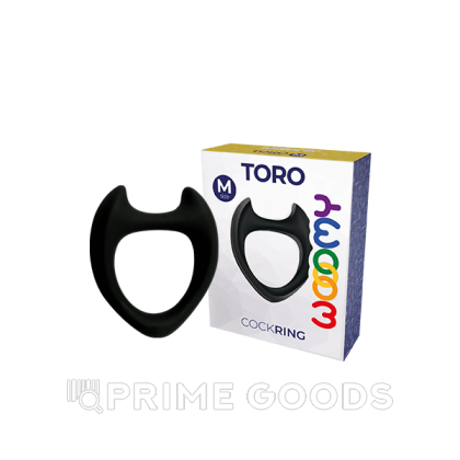 Эрекционное кольцо Toro от Wooomy черное (M) от sex shop primegoods