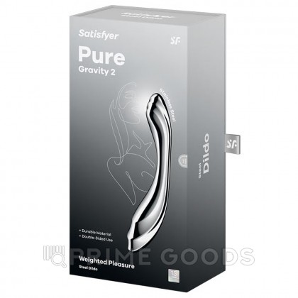 Стальной фаллоимитатор Satisfyer Pure Gravity 2 (21×3,9 см) - primegoods.kz фото 4 Стальной фаллоимитатор Satisfyer Pure Gravity 2 (21×3,9 см) от sex shop primegoods фото 4