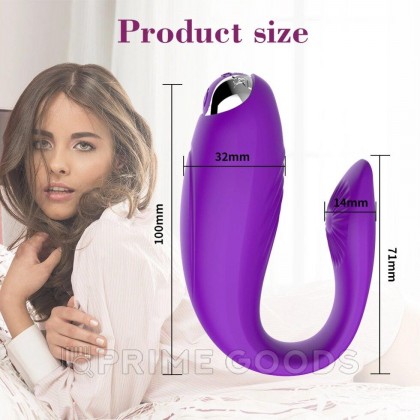 Стимулятор клитора и точки G фиолетовый от sex shop primegoods фото 3