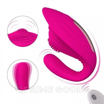Массажер с тройной стимуляцией и пультом ДУ от sex shop primegoods