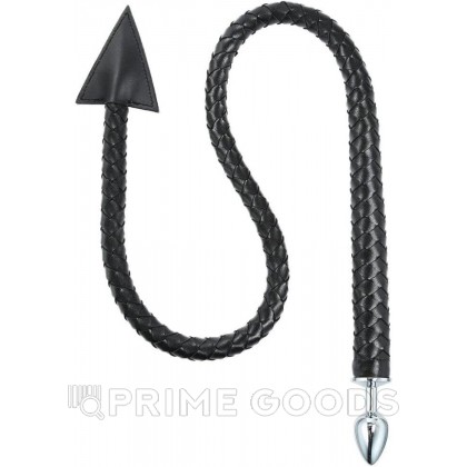 Металлический анальный плаг Leather Tail от sex shop primegoods фото 2