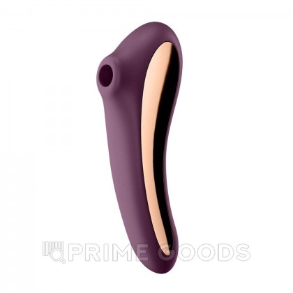 Вибромассажер с вакуумной стимуляцией Satisfyer Dual Kiss wine фиолетовый от sex shop primegoods