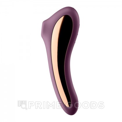 Вибромассажер с вакуумной стимуляцией Satisfyer Dual Kiss wine фиолетовый от sex shop primegoods фото 5