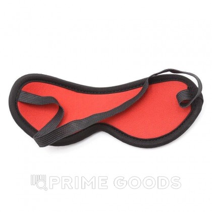 Фетиш набор красный из 4 предметов ( наручники, маска, оковы для ног, пояс для бондажа) от sex shop primegoods фото 9
