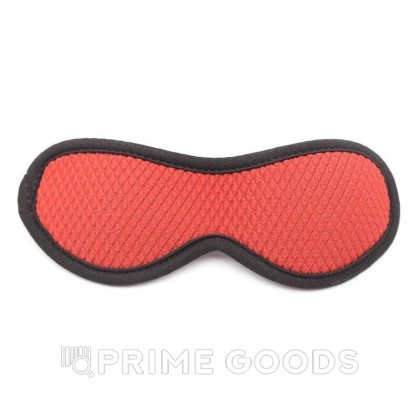Фетиш набор красный из 4 предметов ( наручники, маска, оковы для ног, пояс для бондажа) от sex shop primegoods фото 3